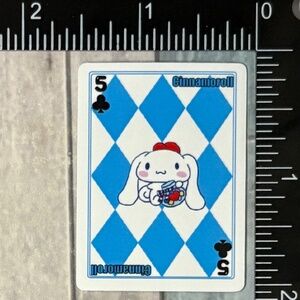 🌀10/$10🌀 Sanrio Poker Card Reusable Waterproof Vinyl Sticker Decal